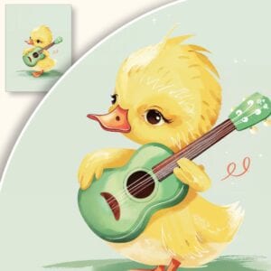 Plakat Kaczka z gitarą