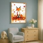 pomarańczowy czerwony realistyczny plakat na ścianę do przedszkola pomarańczowy czerwony realistyczny plakat na ścianę do przedszkola