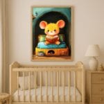 Plakat zwierzęta chomik do pokoju dziecka Plakat zwierzęta chomik do pokoju dziecka