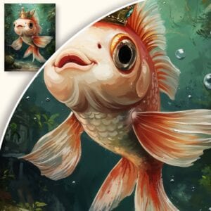 Plakat Królewski Karp w Bajkowej Koronie