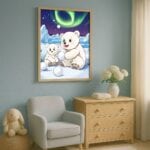 biały zielony niebieski realistyczny plakat na ścianę do przedszkola biały zielony niebieski realistyczny plakat na ścianę do przedszkola