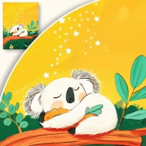 Plakat Koala marzy pod gwiazdami
