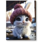 Plakat do pokoju dziecięcego królik zwierzęta zając Plakat do pokoju dziecięcego królik zwierzęta zając