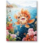 Plakat do pokoju dziecka ryba zwierzęta morze ocean Plakat do pokoju dziecka ryba zwierzęta morze ocean