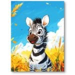 Plakat do pokoju dziecka zebra zwierzęta Safari dla dziewczynki Plakat do pokoju dziecka zebra zwierzęta Safari dla dziewczynki