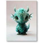 Plakat obrazek do pokoju dziewczynki smok zwierzęta bajkowy Plakat obrazek do pokoju dziewczynki smok zwierzęta bajkowy