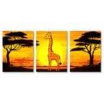 Zestaw 3szt. - plakaty do pokoju dziecka żyrafa zwierzęta Zestaw 3szt. - plakaty do pokoju dziecka żyrafa zwierzęta