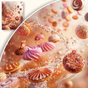 Obraz Magiczne Słodkości w Powietrzu