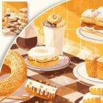 Plakat Smakowita Martwa Natura z Deserami