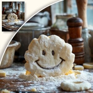 Plakat Uśmiechnięte ciasteczko w kuchni