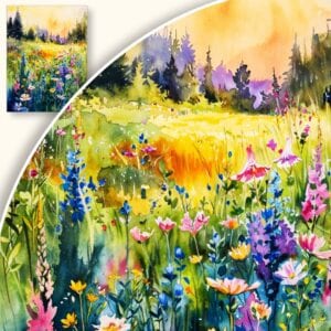 Obraz Dzika łąka z kwiatami