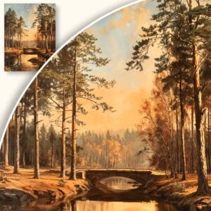 Obraz Jesienny spokój nad rzeką