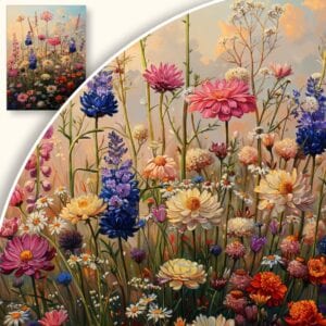 Obraz Letnia łąka pełna kwiatów