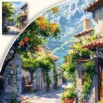 Obraz Malownicza wiejska uliczka