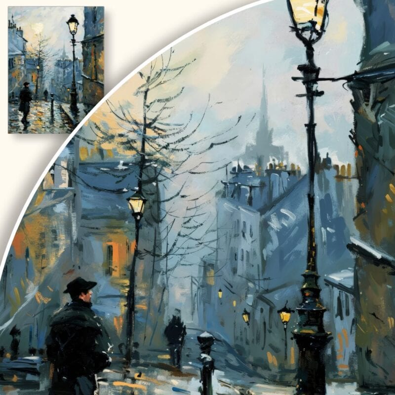 Obraz Nostalgiczna noc w mieście