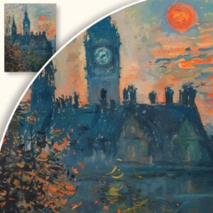 Obraz Zachód słońca nad Big Benem