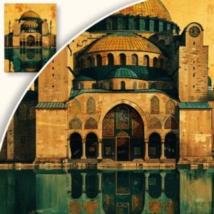 Obraz Orientalny Meczet w Promieniach Słońca