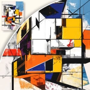 Obraz Abstrakcyjne Geometryczne Kompozycje