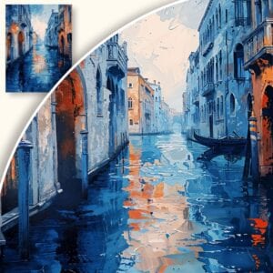 Obraz Wenecka sceneria o zmierzchu