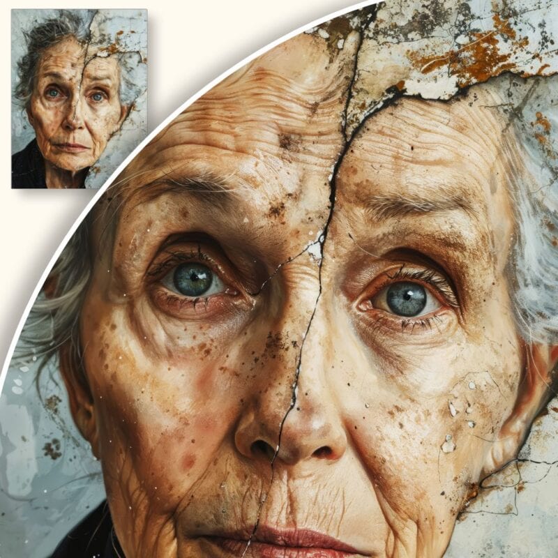 Obraz Portret Starszej Kobiety