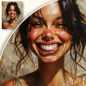 Obraz Radosna dziewczyna