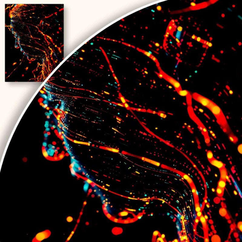 Plakat Abstrakcyjne światło w ruchu