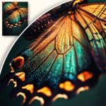 zb3-1408-3n Plakat Motyl w Zieleni