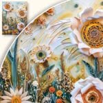 Obraz Kwiatowa kompozycja w stylu boho