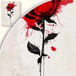 Obraz Abstrakcyjna Róża