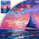 zb3-1562-3n Obraz Żaglówka na barwnym niebie