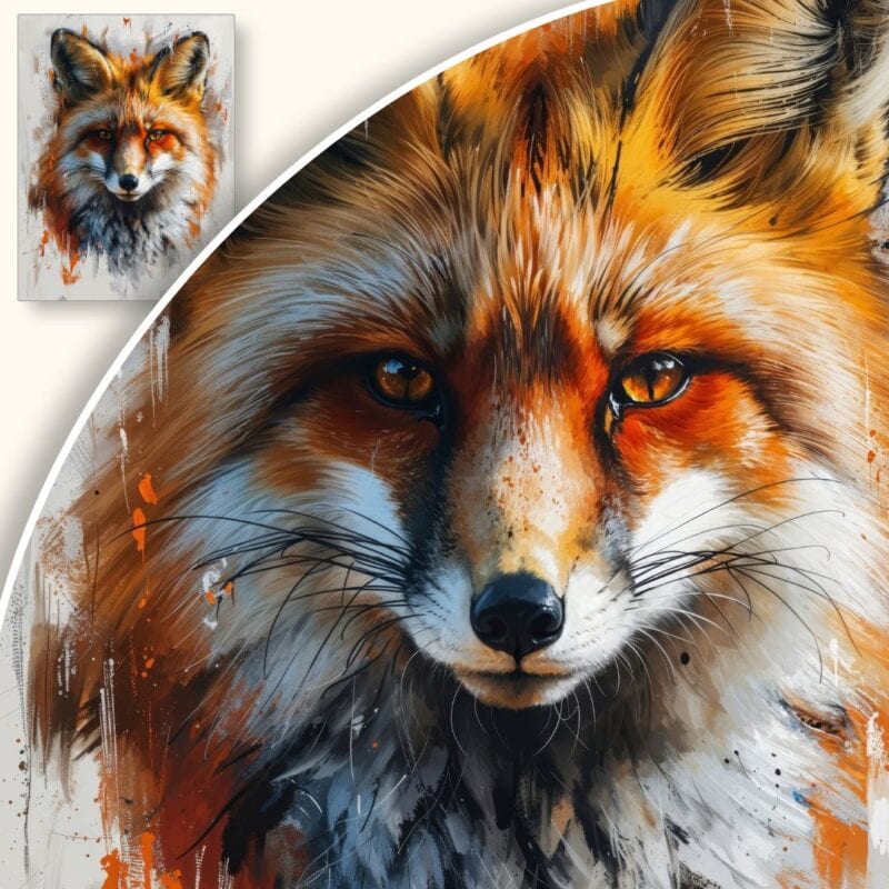 Obraz Realistyczny portret lisa