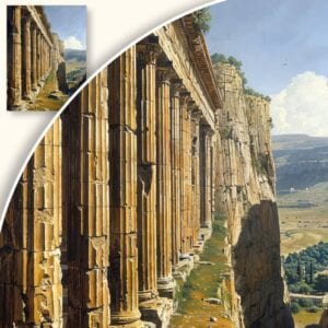 Obraz Starożytne ruiny na klifie