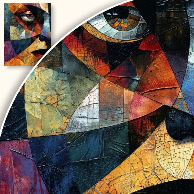 Obraz Geometryczna twarz