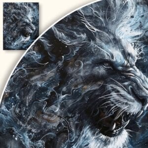 Obraz Lew w eterycznej aurze