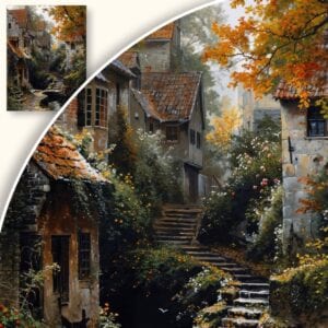 Obraz Jesienna wieś