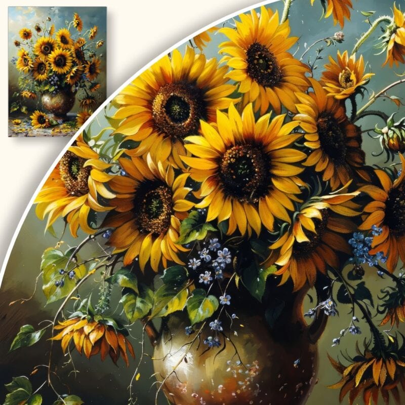 Obraz Słoneczniki w wazonie