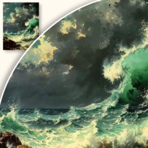 Obraz Wzburzone morze podczas burzy