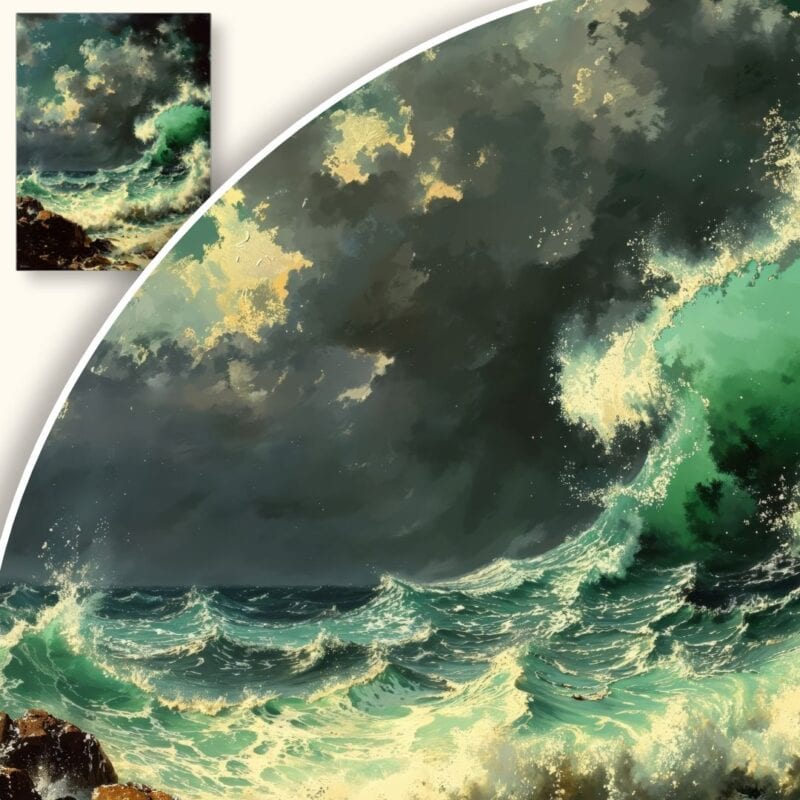 Obraz Wzburzone morze podczas burzy