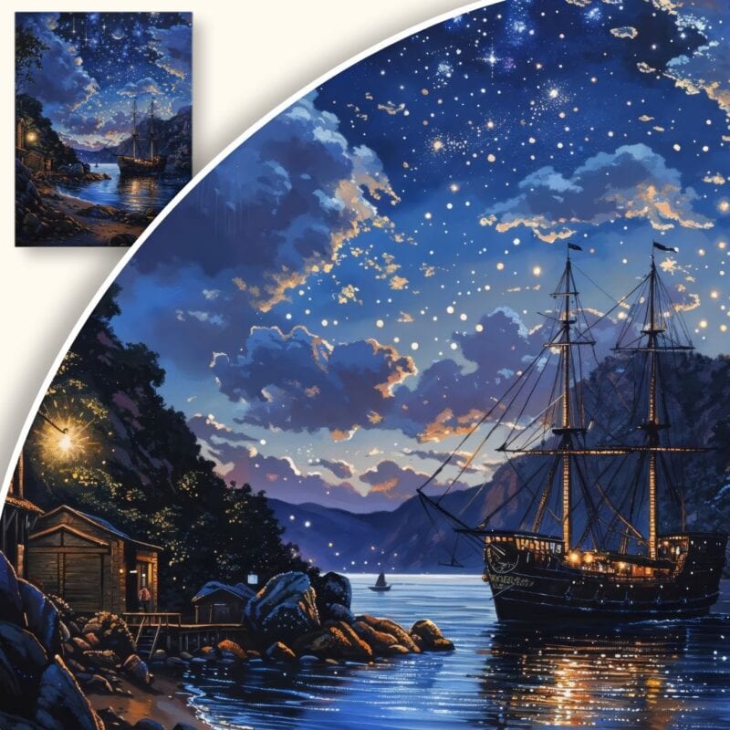 Obraz Spokojna noc nad morzem