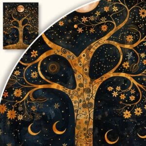 Obraz Magiczne nocne drzewo