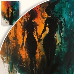 Obraz Kobiety w barwach emocji