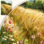 zb3-1761-3n Obraz Letnia łąka pełna kwiatów