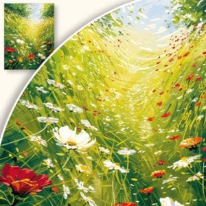 Obraz Letnia łąka pełna kwiatów