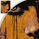 Obraz Portret kobiety w intensywnych barwach