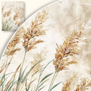 Plakat Delikatne trawy na wietrze