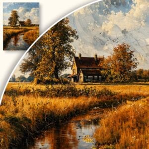 Obraz Jesienny Dzień na Wsi