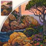 Obraz Latarnia morska w przyrodniczym ogrodzie