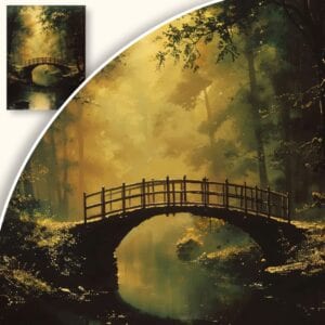 Obraz Most nad spokojną rzeką