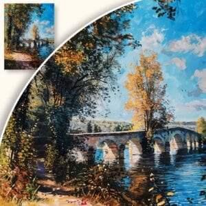 Obraz Jesienny most nad rzeką