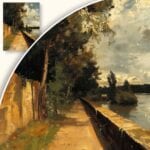 zb3-1926-3n Obraz Ścieżka Nad Rzeką